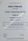 Book cover of Weekly Operating Notice, 3 May to 9 May 1997 by Railtrack East Anglia